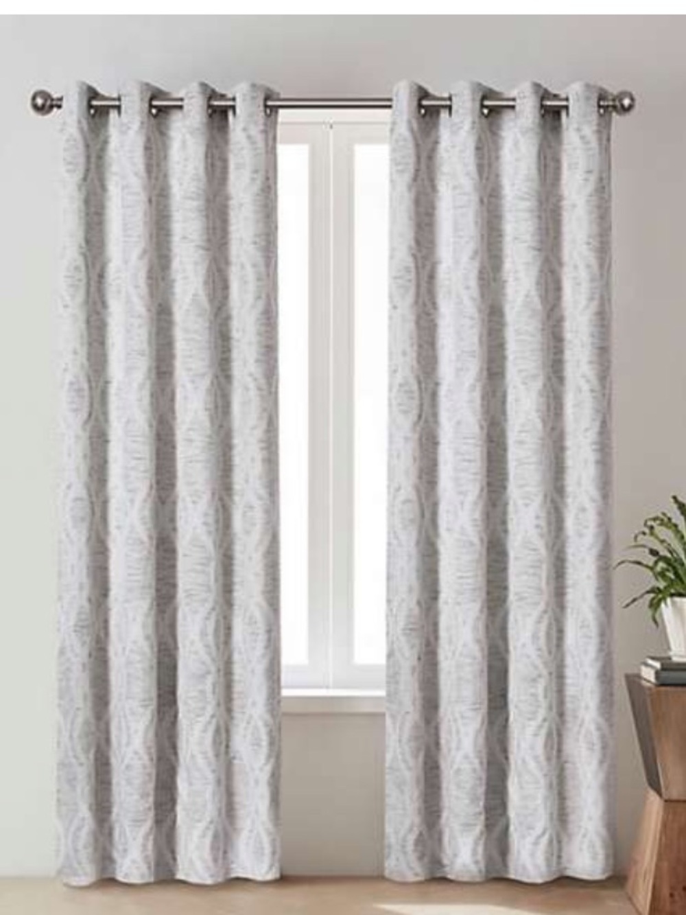 Olivia & Oliver 84 inch grommet curtain panel set